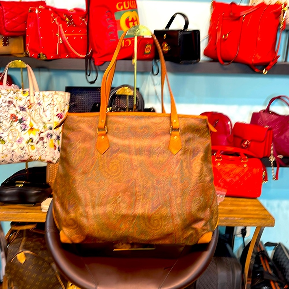 Etro Large Shoulder Tote ( Can Be Weekender )